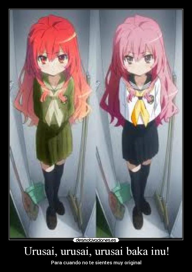 carteles anime shana taiga jc staff original desmotivaciones