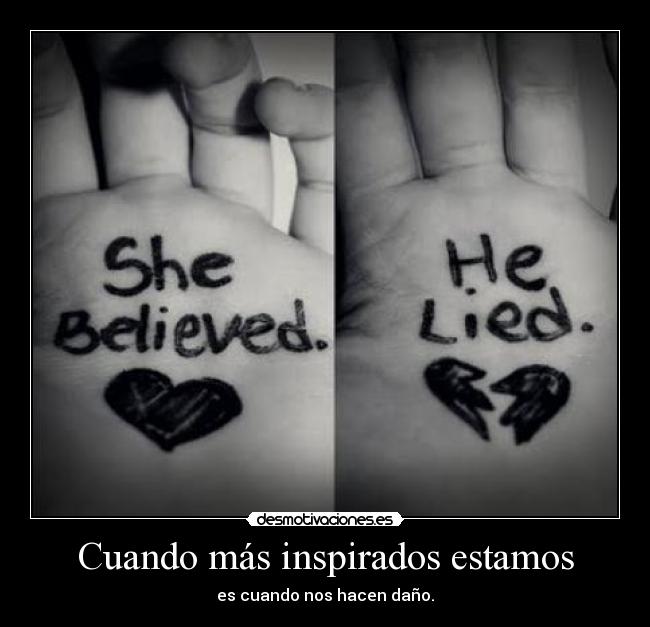 Cuando más inspirados estamos -