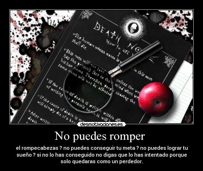 No puedes romper  - 