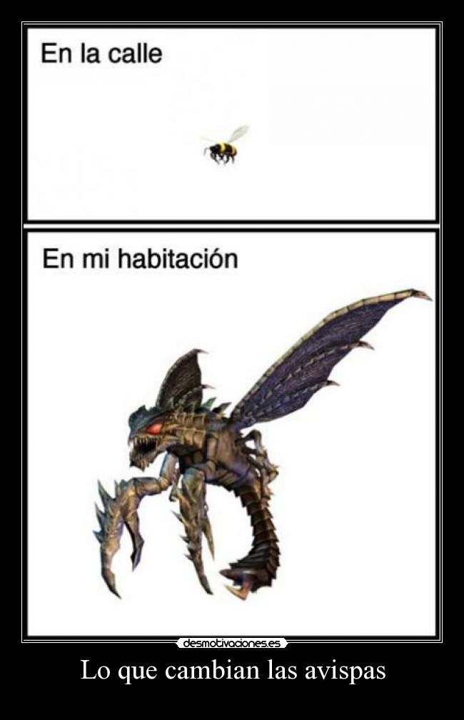 carteles avispas desmotivaciones