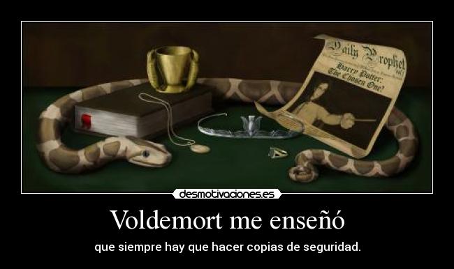 Voldemort me enseñó -