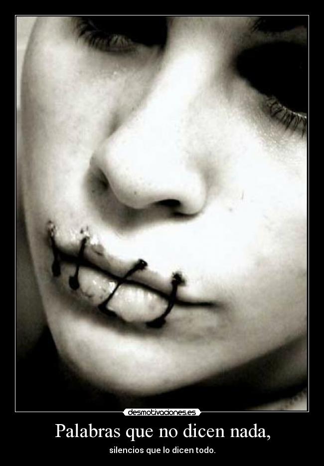 Palabras que no dicen nada, - 