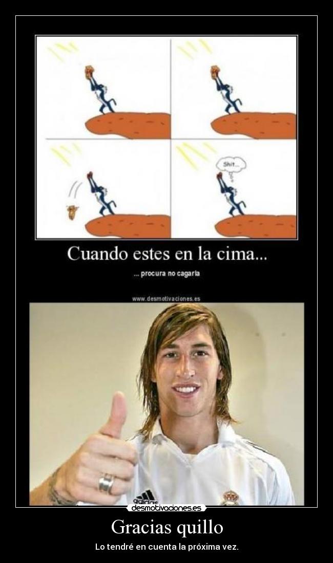 Gracias quillo - Lo tendré en cuenta la próxima vez.