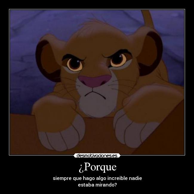 carteles simba celuxii increible desmotivaciones