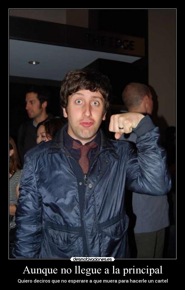 Aunque no llegue a la principal - 