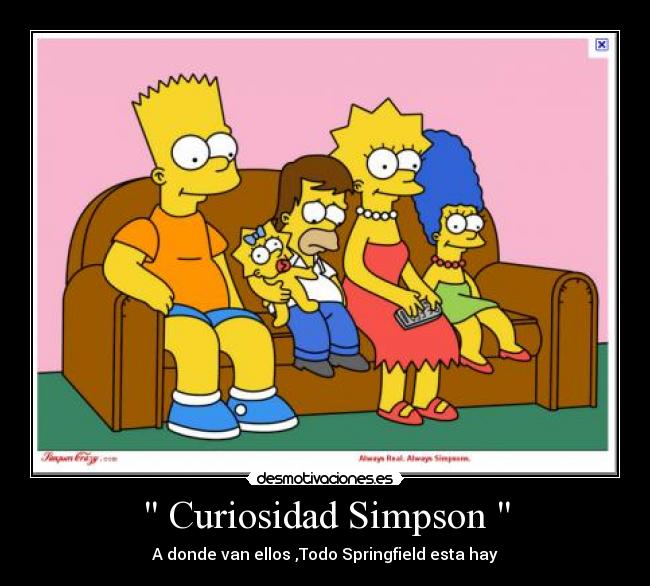  Curiosidad Simpson  - A donde van ellos ,Todo Springfield esta hay