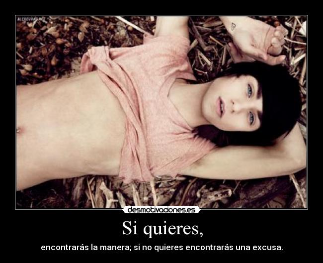 carteles querer querer excusa manera desmotivaciones