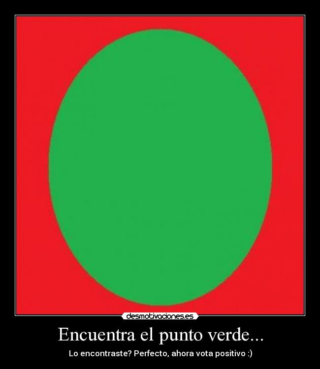 Encuentra el punto verde... - 