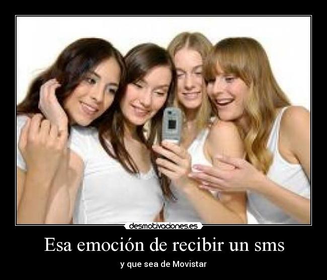 Esa emoción de recibir un sms -