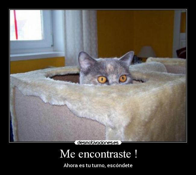 Me encontraste ! - Ahora es tu turno, escóndete