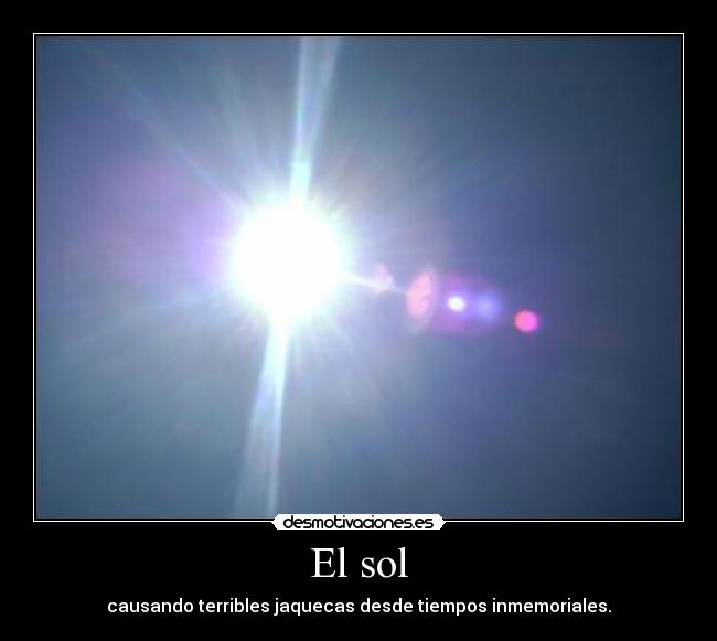 El sol -