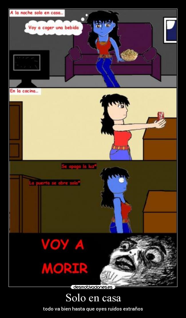 Solo en casa - todo va bien hasta que oyes ruidos extraños