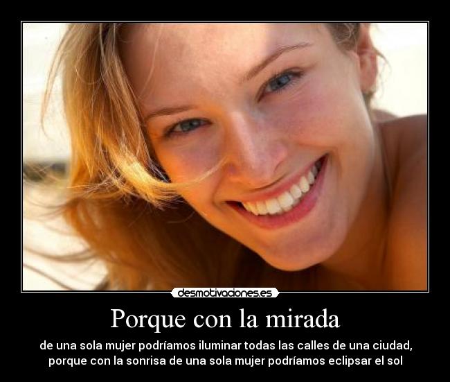 carteles mirada una mujer desmotivaciones