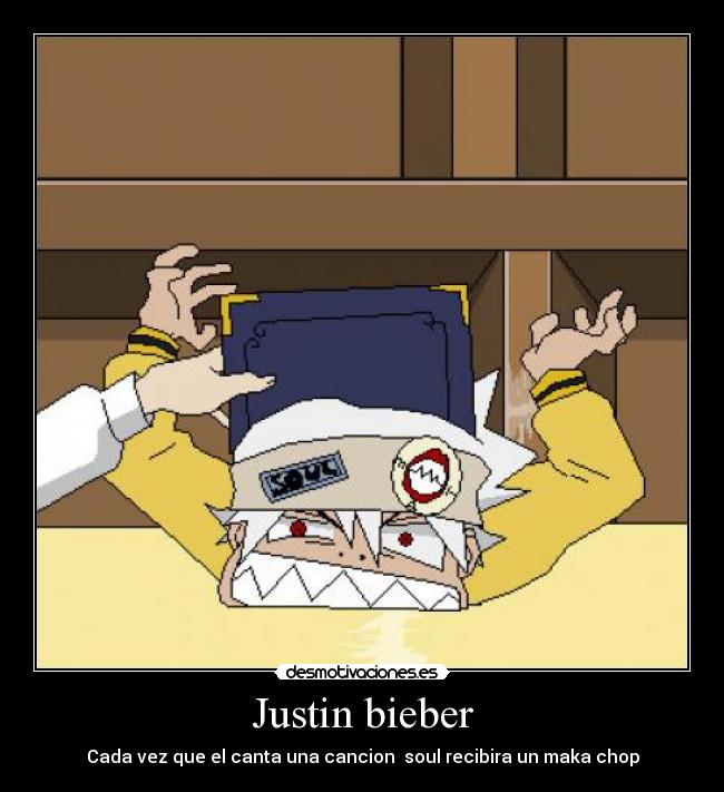 Justin bieber - Cada vez que el canta una cancion soul recibira un maka chop