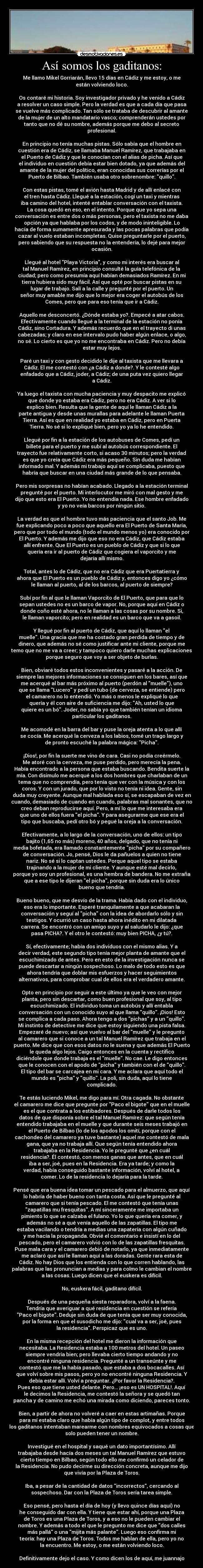 Así somos los gaditanos: -