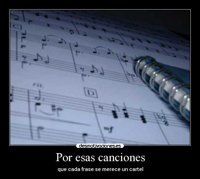 Por esas canciones -