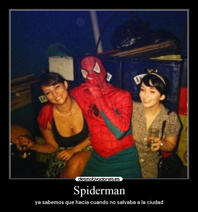 Spiderman - ya sabemos que hacía cuando no salvaba a la ciudad