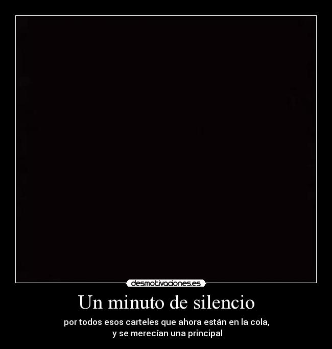 Un minuto de silencio - 