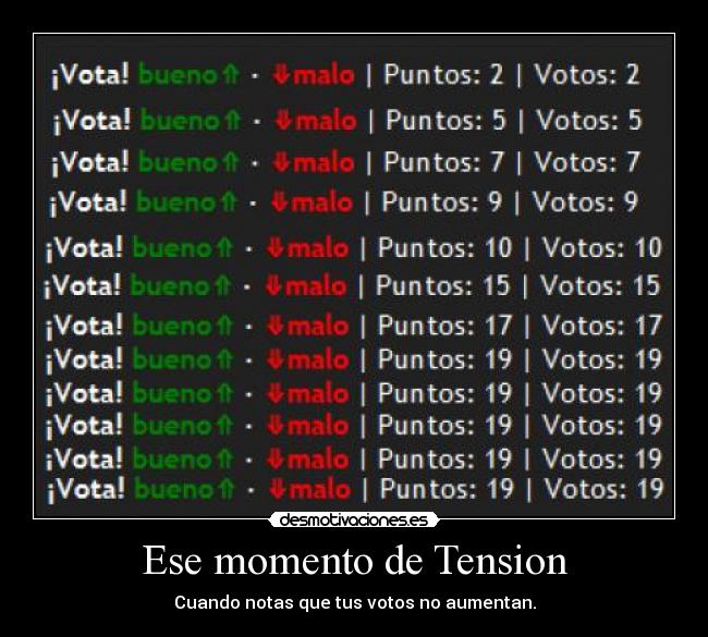 Ese momento de Tension -
