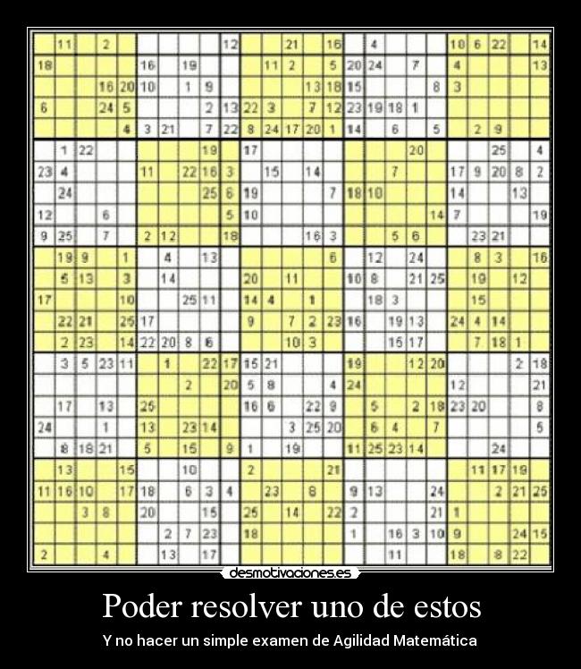 Poder resolver uno de estos -