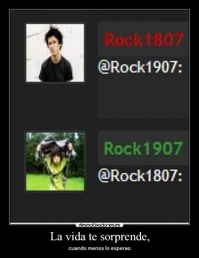 La vida te sorprende, - 