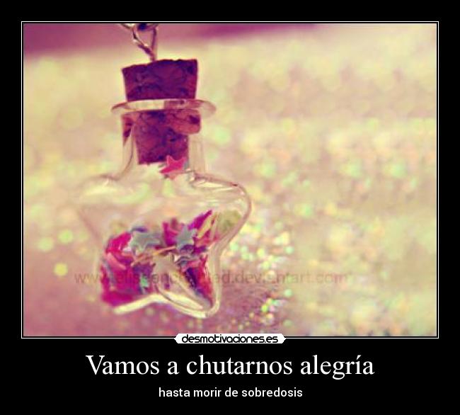 Vamos a chutarnos alegría -