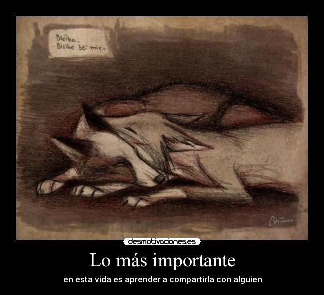 Lo más importante -