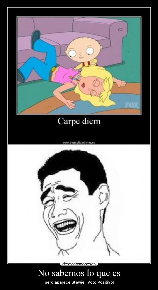No sabemos lo que es - pero aparece Stewie, ¡Voto Positivo!