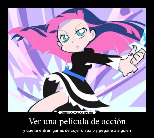 Ver una película de acción -