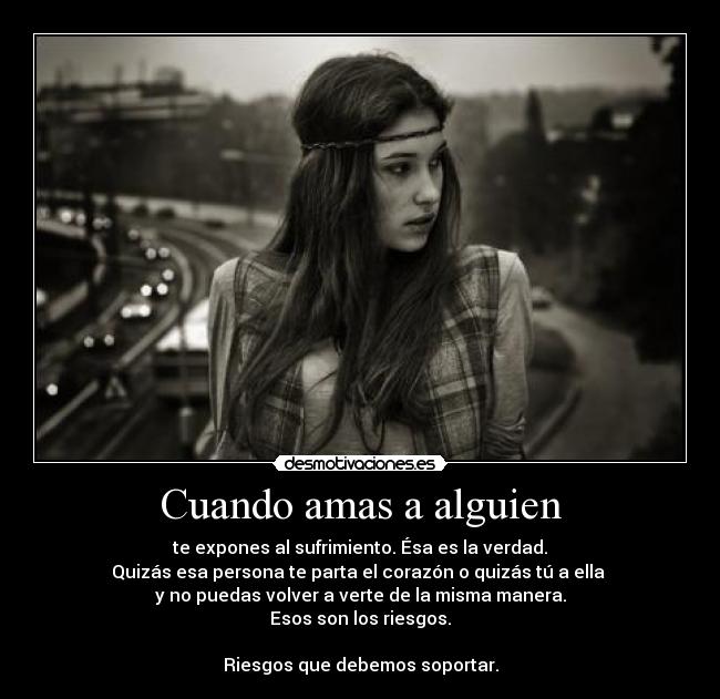 Cuando amas a alguien -