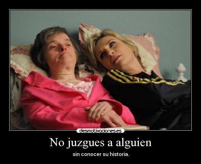 No juzgues a alguien -