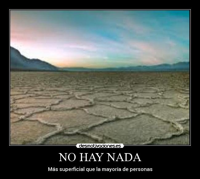 NO HAY NADA - 