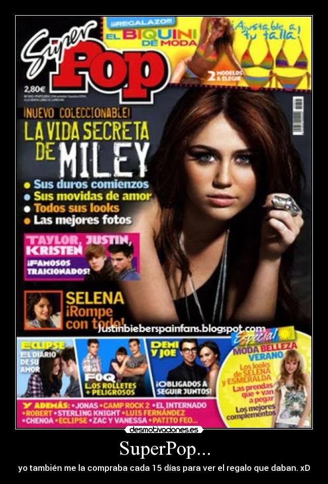 SuperPop... - yo también me la compraba cada 15 días para ver el regalo que daban. xD