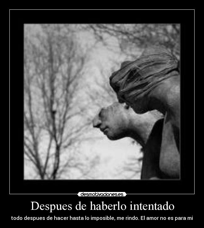 Despues de haberlo intentado - 