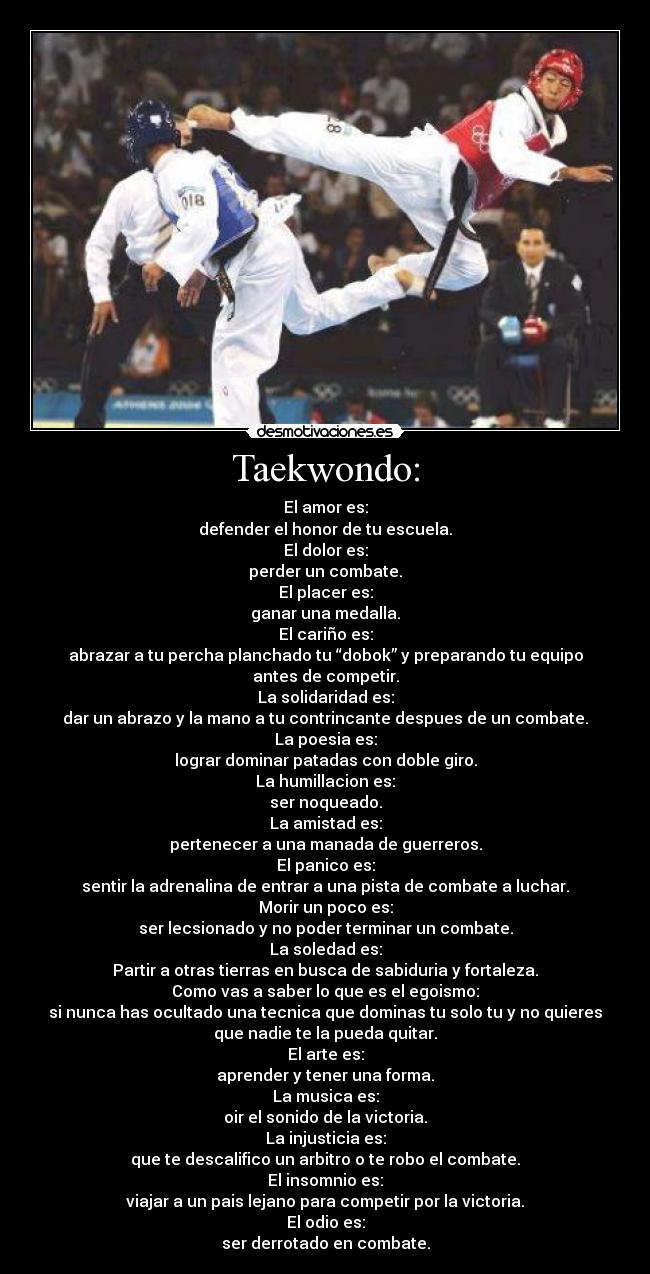 Taekwondo: -