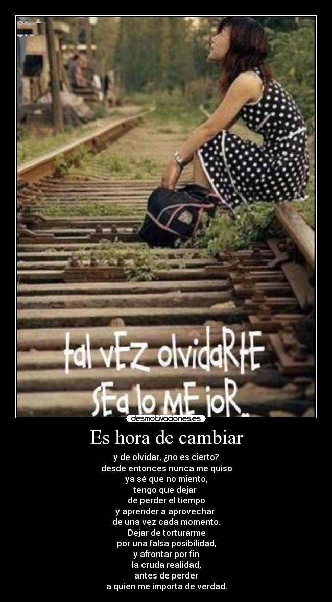 Es hora de cambiar -