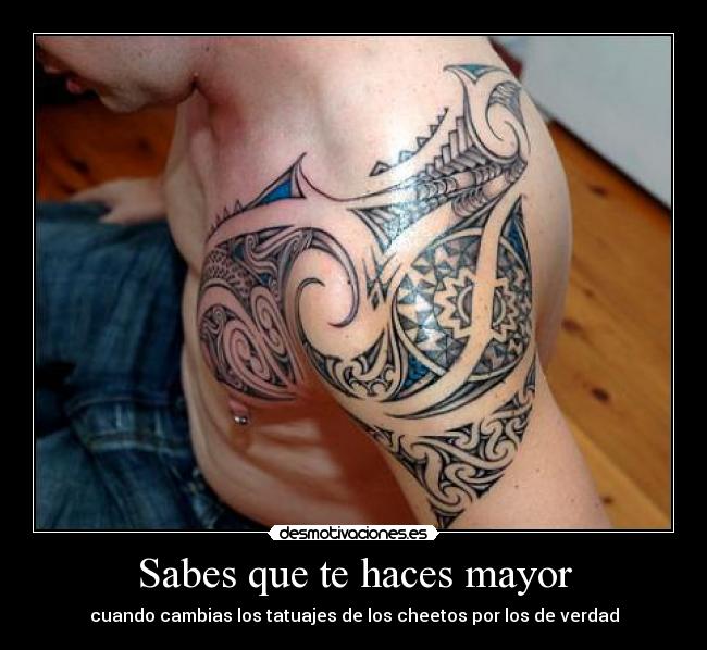 Sabes que te haces mayor -