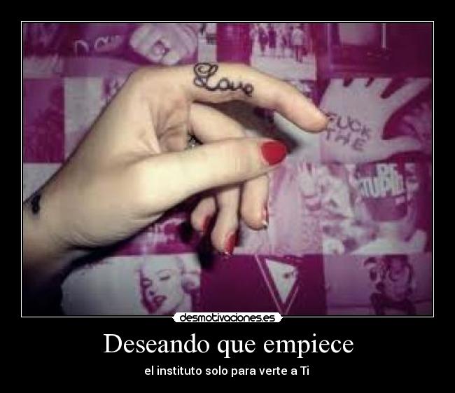 Deseando que empiece -