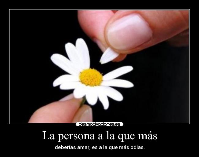La persona a la que más - 