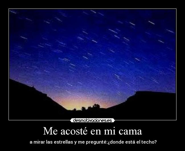 Me acosté en mi cama - 