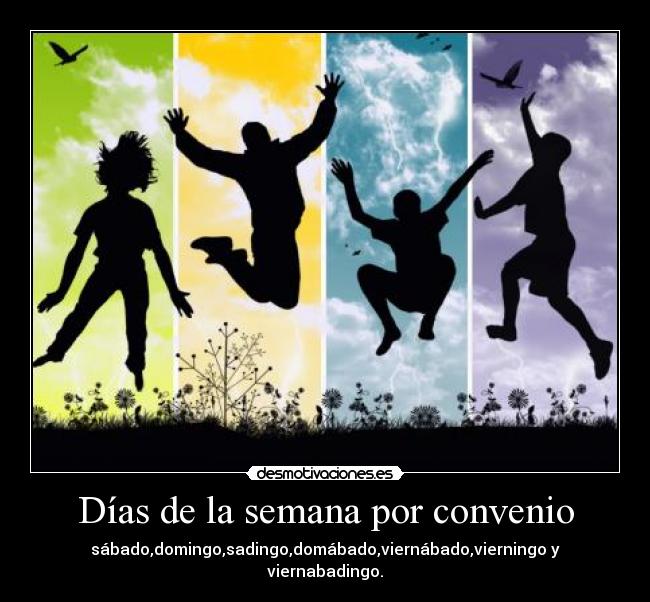 Días de la semana por convenio - 