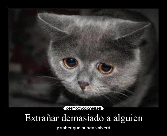 Extrañar demasiado a alguien -