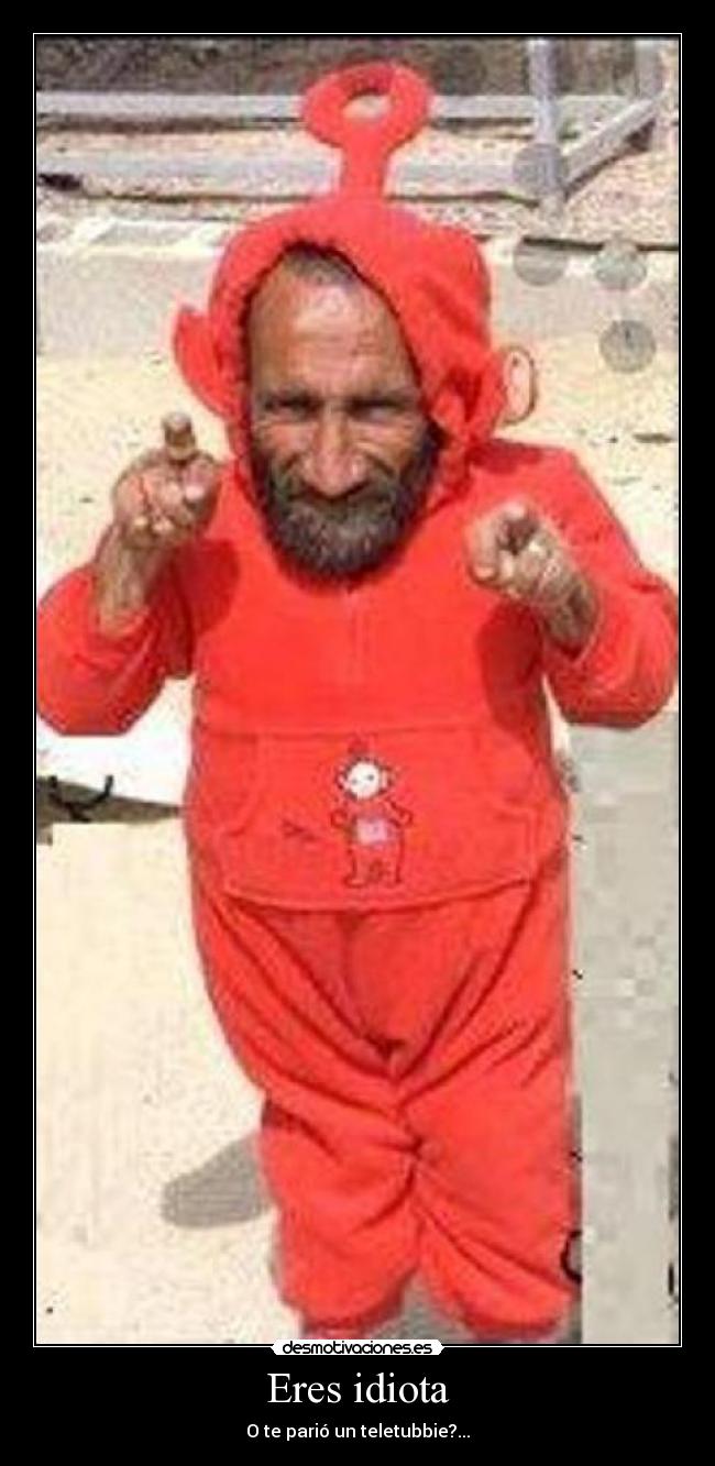 Eres idiota - O te parió un teletubbie?...