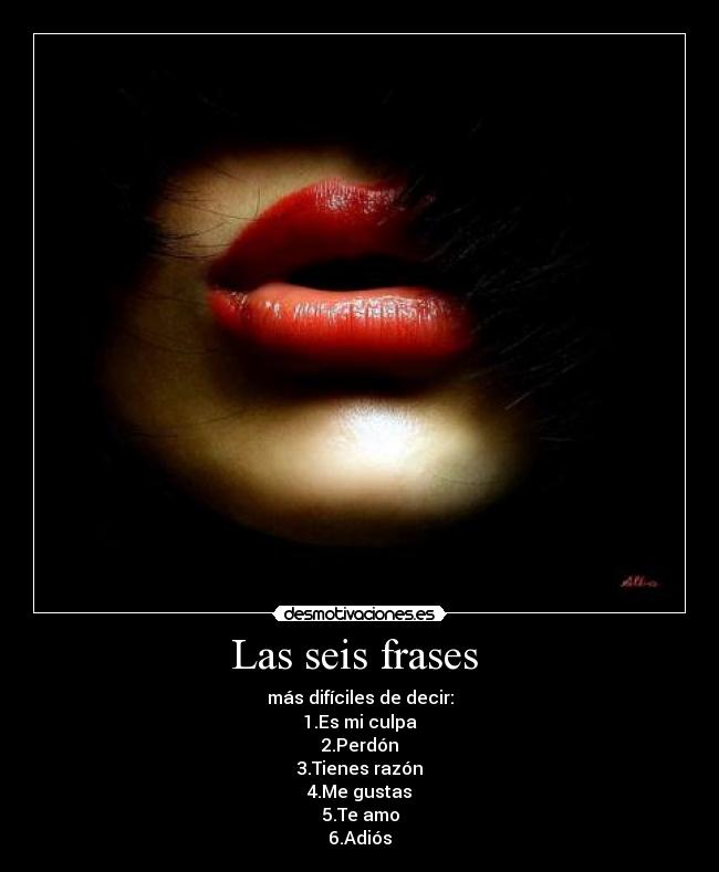 Las seis frases  - 