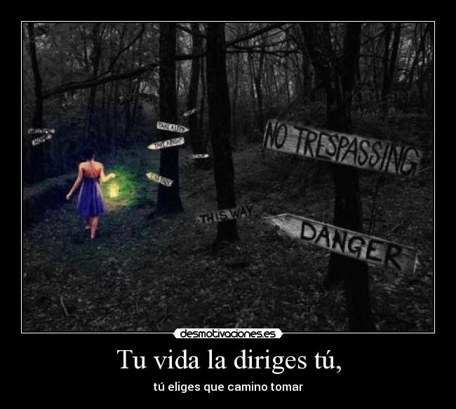 Tu vida la diriges tú, - 