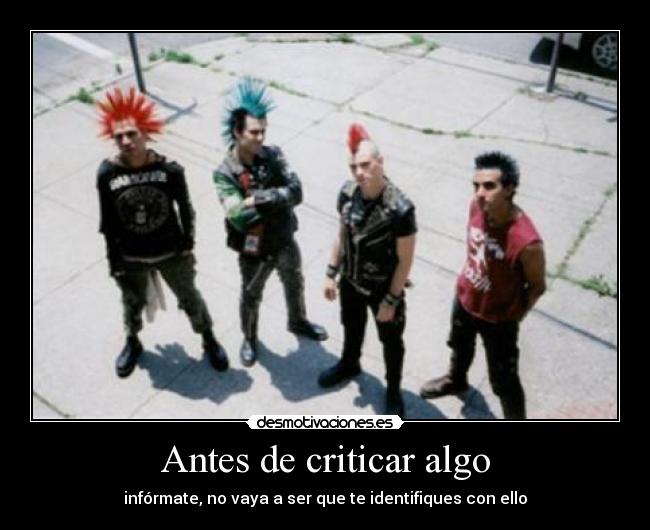 Antes de criticar algo - 