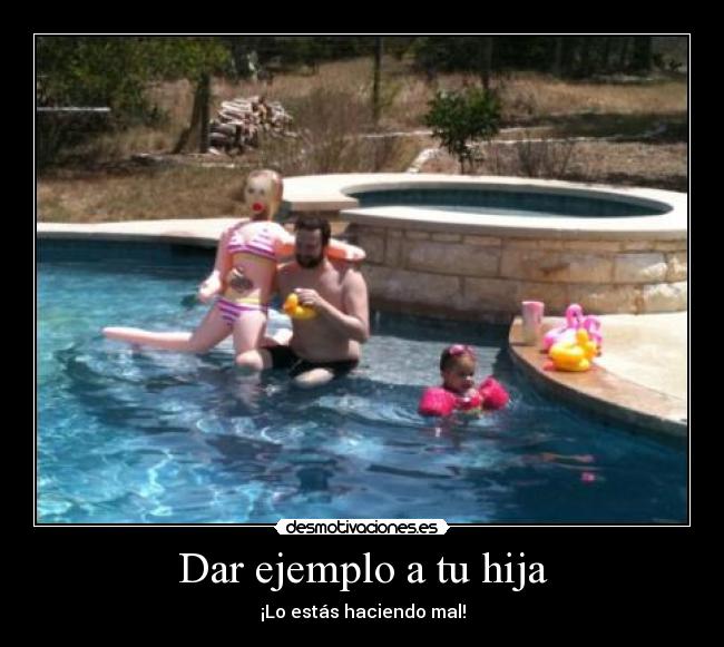 Dar ejemplo a tu hija -