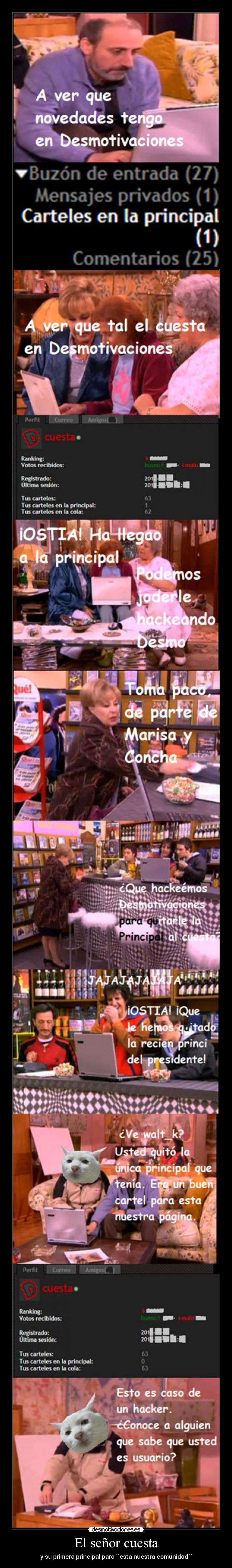 El señor cuesta - y su primera principal para ``esta nuestra comunidad´´