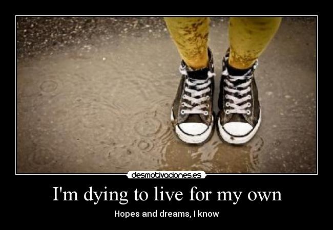 carteles muero por vivir por cuenta por mis suenos esperanzas se desmotivaciones