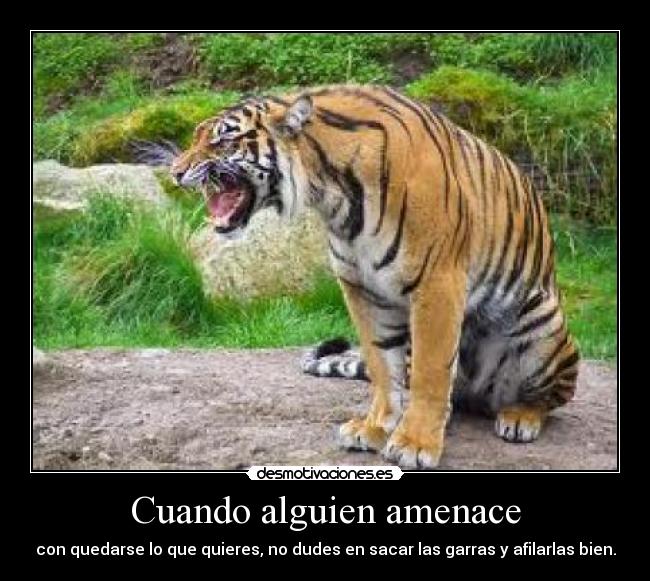 Cuando alguien amenace - 